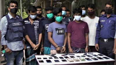 ভাঙ্গায় নগদ টাকা ও মোবাইলসহ প্রতারক চক্রের ৫ সদস্য গ্রেফতার